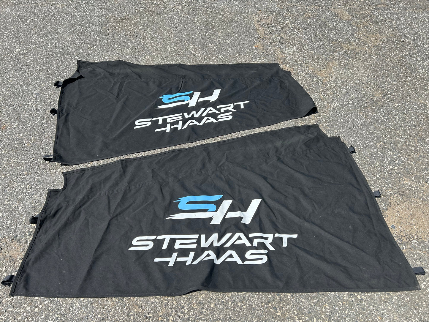 Stewart Haas Racing 2024 Nascar Pit Box Railing Banners Set of 2