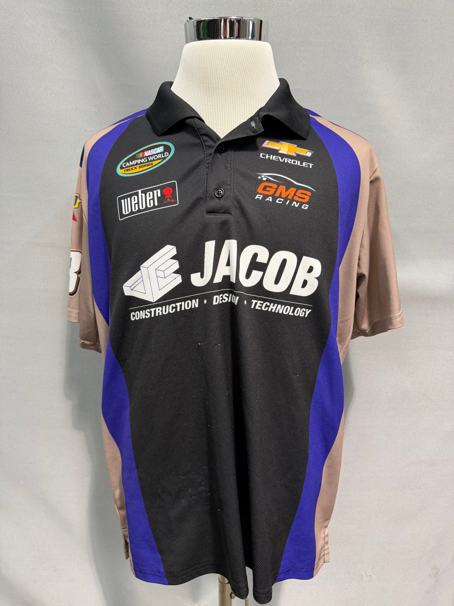 Ben Kennedy #33 Jacob Construction Nascar Crew Shirt Size 3XL