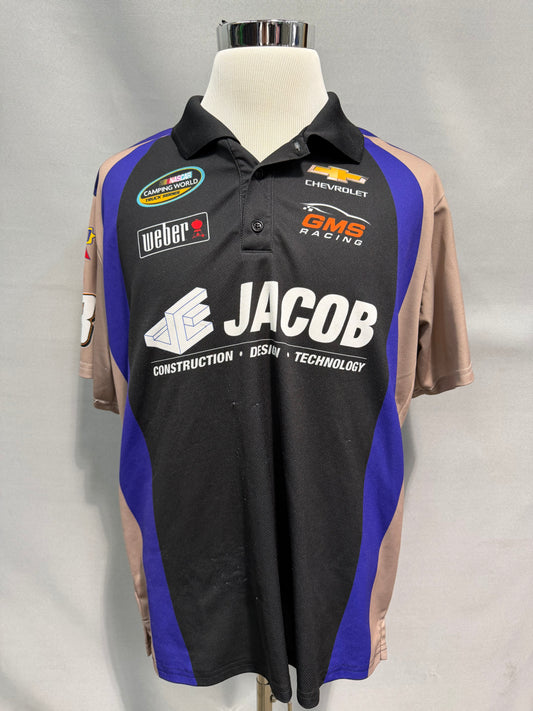 Ben Kennedy #33 Jacob Construction Nascar Crew Shirt Size 3XL