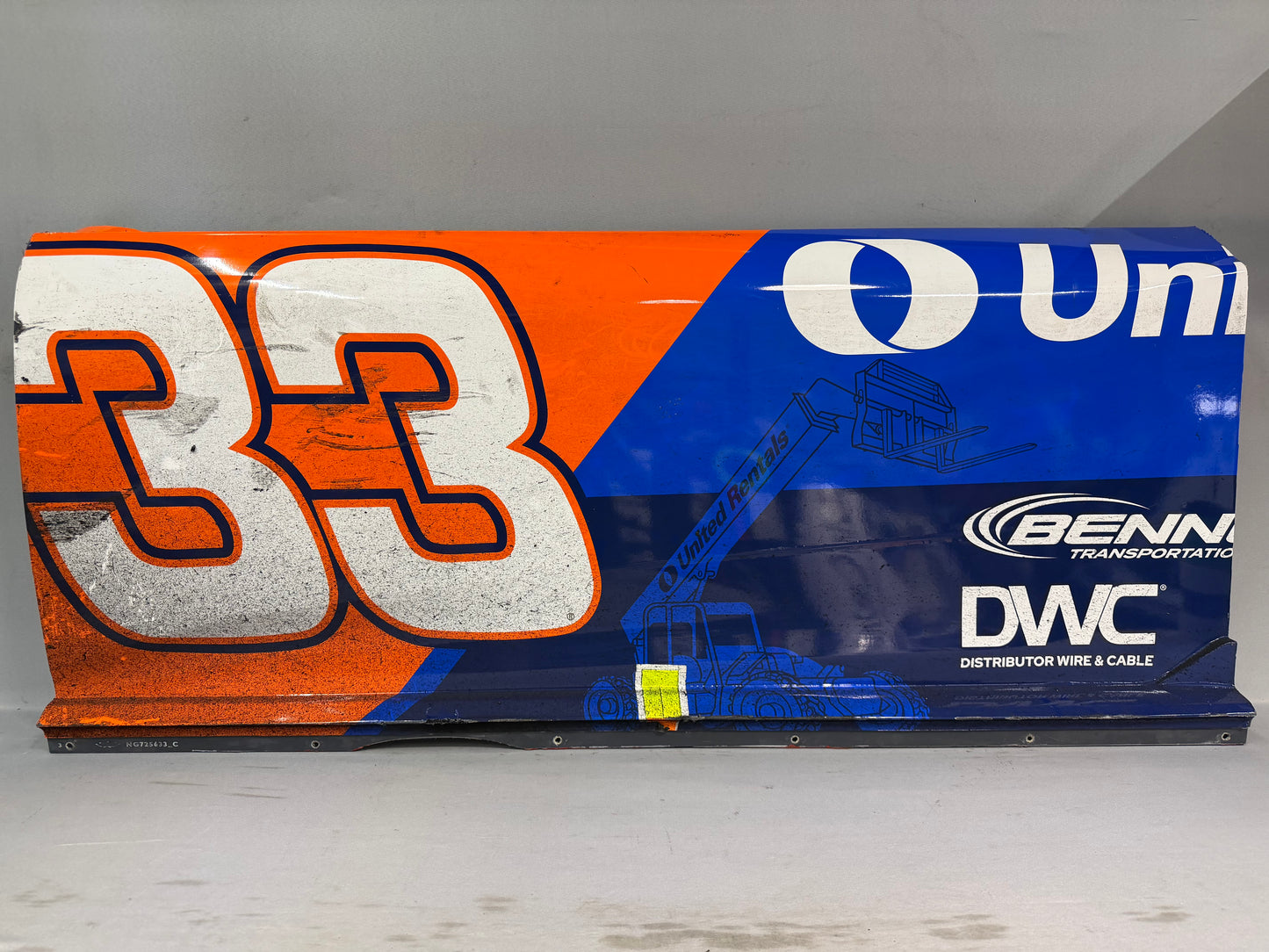 Austin Hill #33 2026 Martinsville 1 United Rentals Nascar Door Panel