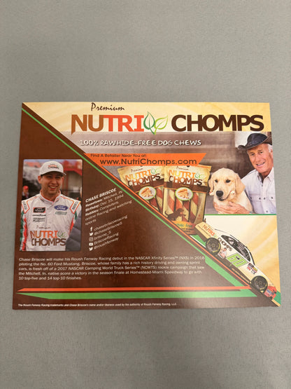 Chase Briscoe #60 2018 Nutrichomps Nascar Hero Card