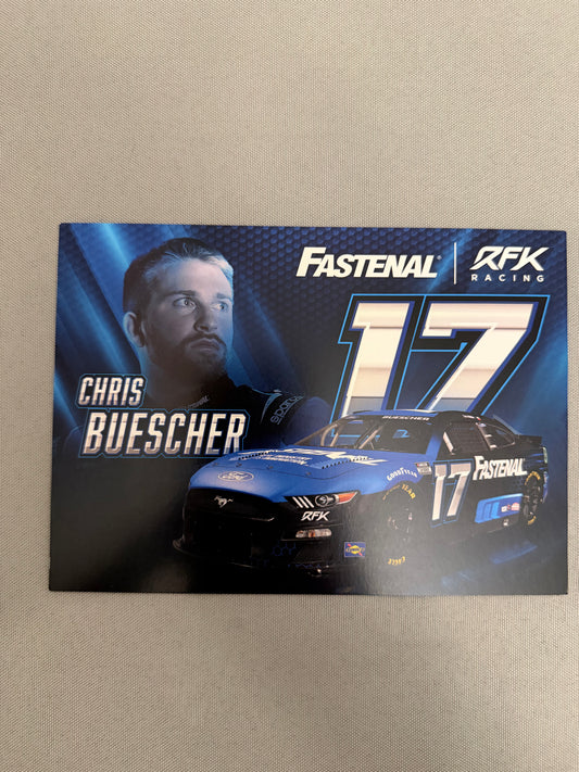 Chris Buescher #17 2022 Fastenal Nascar Hero Card