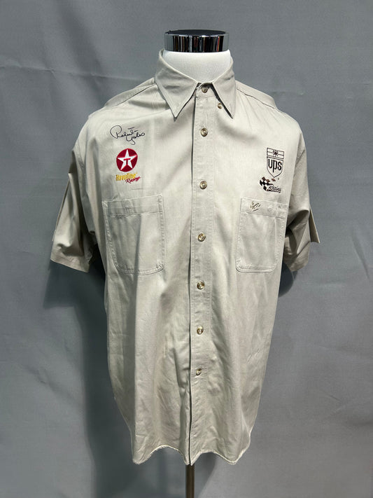 Robert Yates Autographed Texaco Havoline Nascar Crew Shirt Size XL