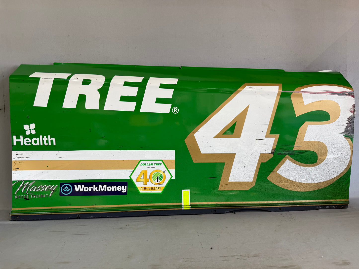 Erik Jones #43 2026 Wilkesboro Dollar Tree Nascar Door Panel