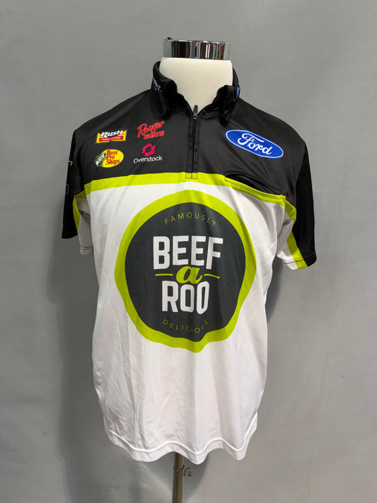 Noah Gragson #10 2024 Beef A Roo Nascar Crew Shirt Size Medium