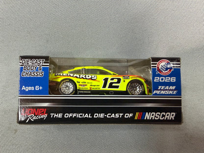 Ryan Blaney 2026 Menards Nascar 1/64 Diecast