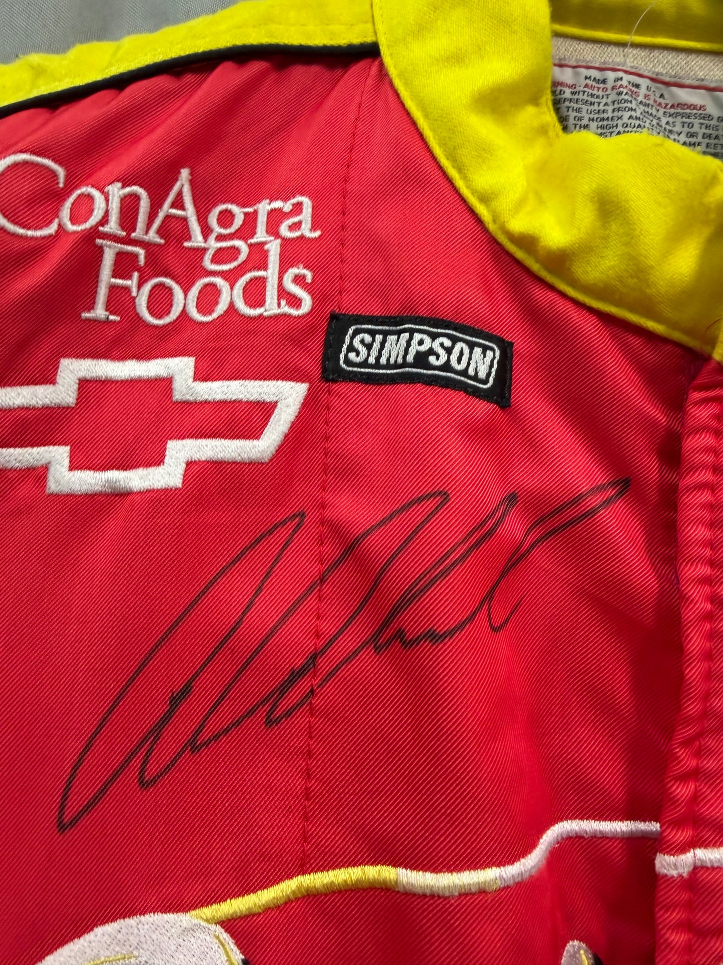 Aric Almirola #19 2009 Autographed Banquet Nascar Driver Firesuit