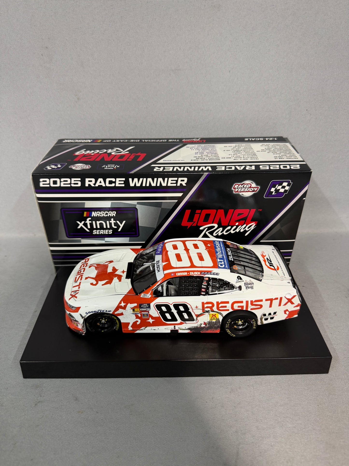 Connor Zilisch #88 2025 Watkins Glen Win Registix Nascar Diecast