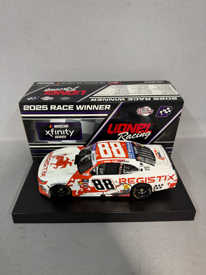 Connor Zilisch #88 2025 Watkins Glen Win Registix Nascar Diecast