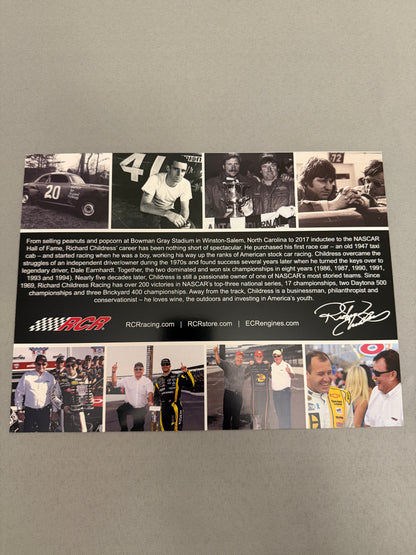 Richard Childress 2017 Hall Of Fame Nascar Hero Card