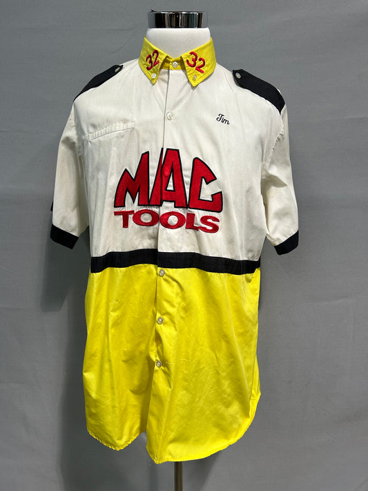 Dale Jarrett #32 Mac Tools Nascar Pit Crew Shirt Size XL