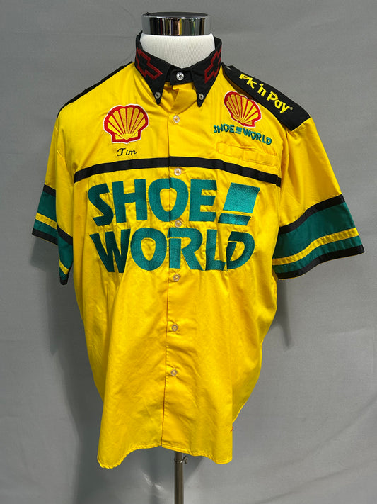 Dale Jarrett #32 Shoe World Nascar Pit Crew Shirt Size XL