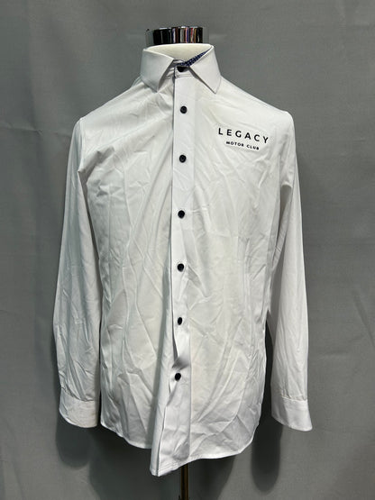 Legacy Motor Club Nascar Team Issued Tom Baine Button Up Dress Shirt Size XL