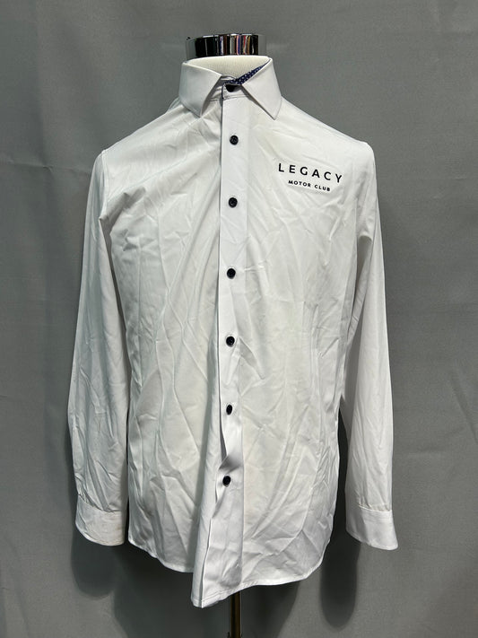 Legacy Motor Club Nascar Team Issued Tom Baine Button Up Dress Shirt Size XL