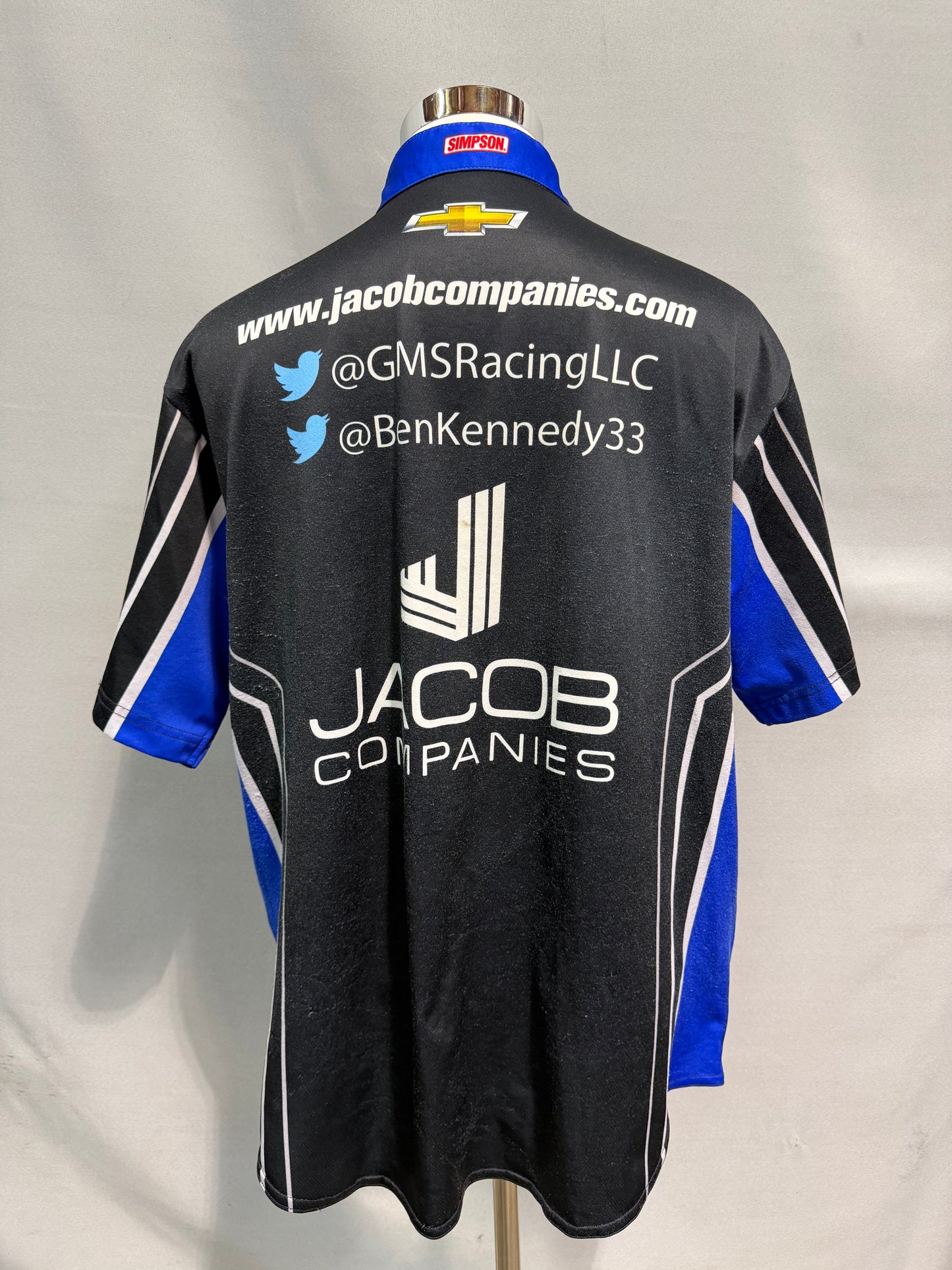 Ben Kennedy #33 Jacob Companies Nascar Crew Shirt Size Large