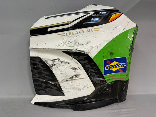 John Hunter Nemechek #42 2025 Pye Barker Nascar Autographed Nose Corner