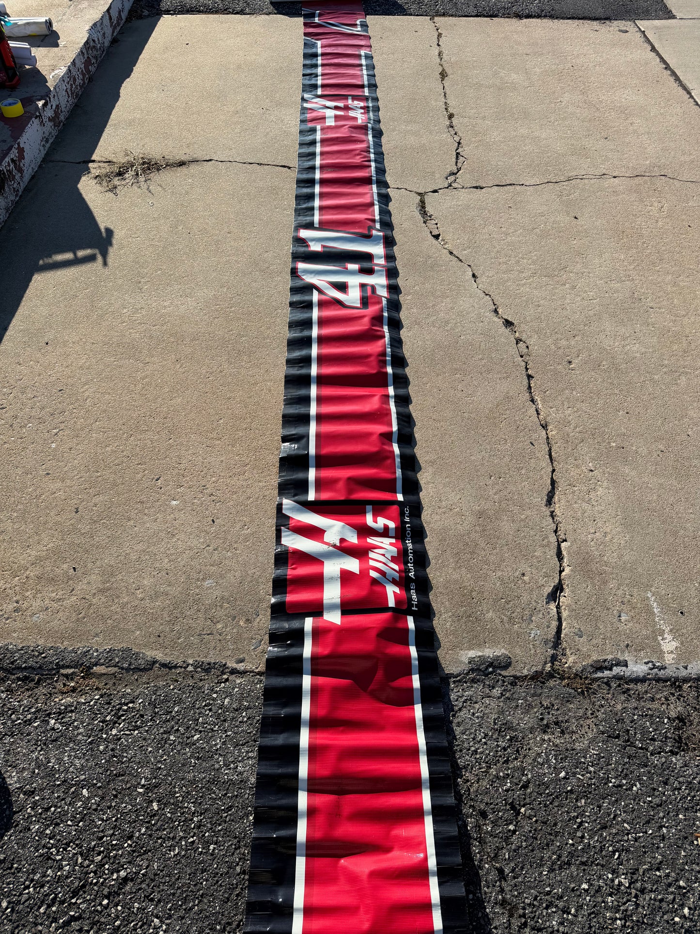 Kurt Busch #41 Haas Automation Nascar Autographed Pit Wall Banner