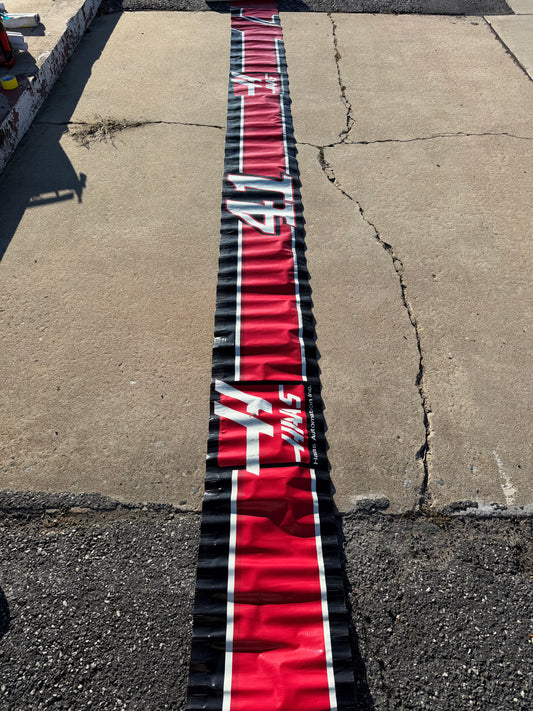 Kurt Busch #41 Haas Automation Nascar Autographed Pit Wall Banner