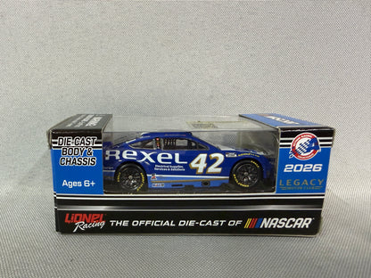 John Hunter Nemechek #42 2026 Rexel Nascar 1/64 Diecast