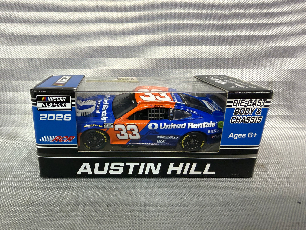Austin Hill #33 2026 United Rentals Nascar 1/64 Diecast