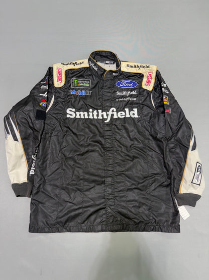 Aric Almirola #10 Smithfield Nascar 2 Piece Crew Firesuit C-46 W-34 L-30