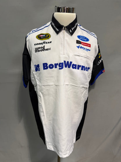 Ryan Blaney #21 2016 BorgWarner Nascar Crew Shirt Size Large