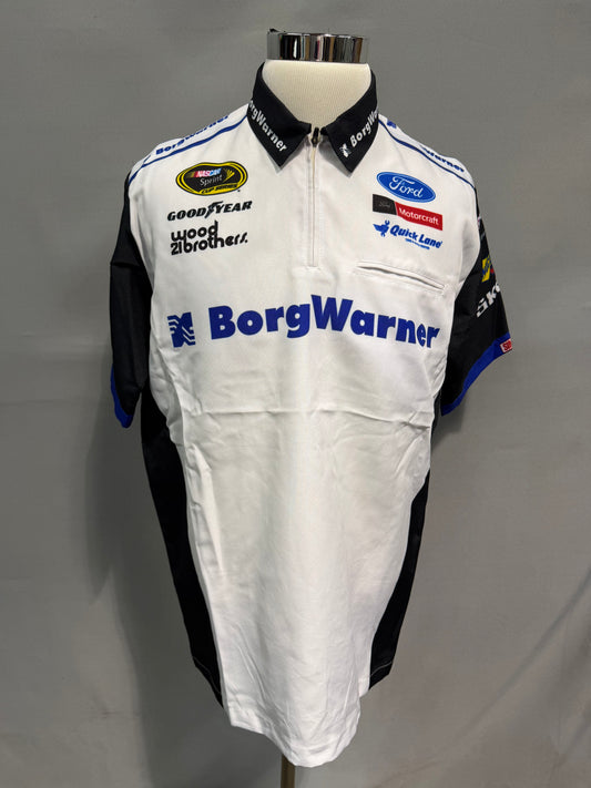 Ryan Blaney #21 2016 BorgWarner Nascar Crew Shirt Size Large