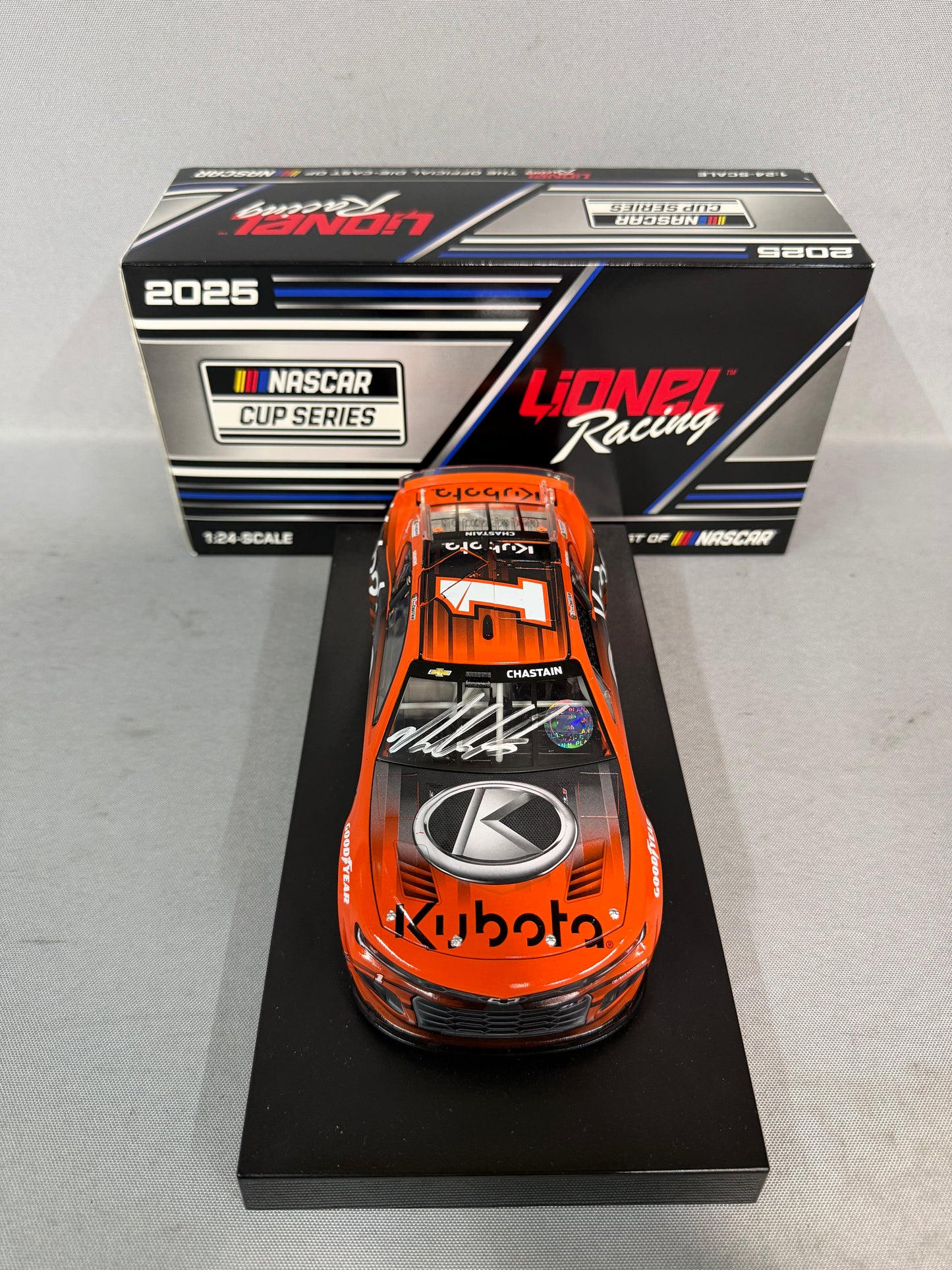 Ross Chastain #1 2025 Kubota Nascar Autographed Diecast