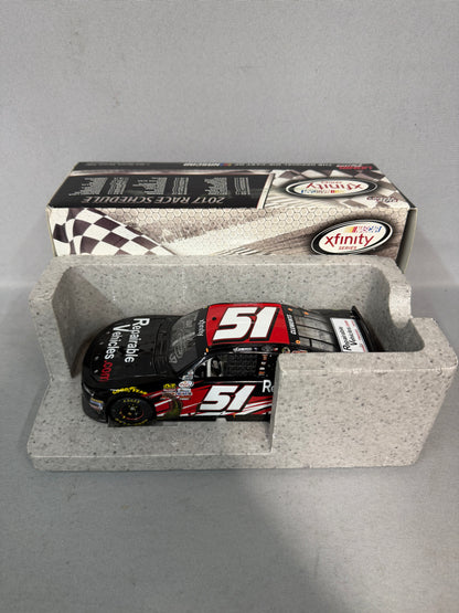 Jeremy Clements #51 2017 Road America Win RepairableVehicles Nascar Autographed Diecast