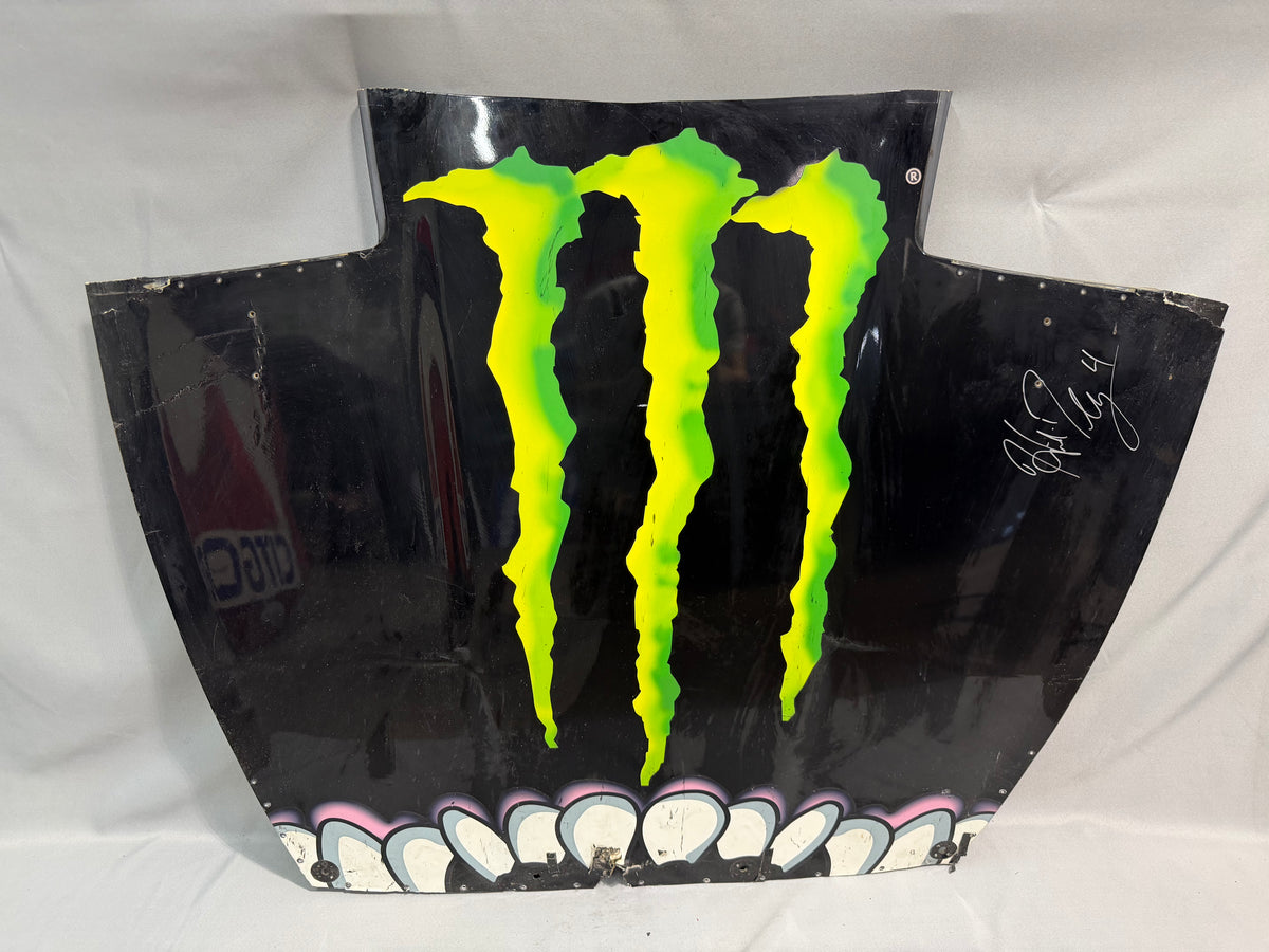 Hailie Deegan #4 2020 Winchester Monster Energy Nascar Autographed Hood