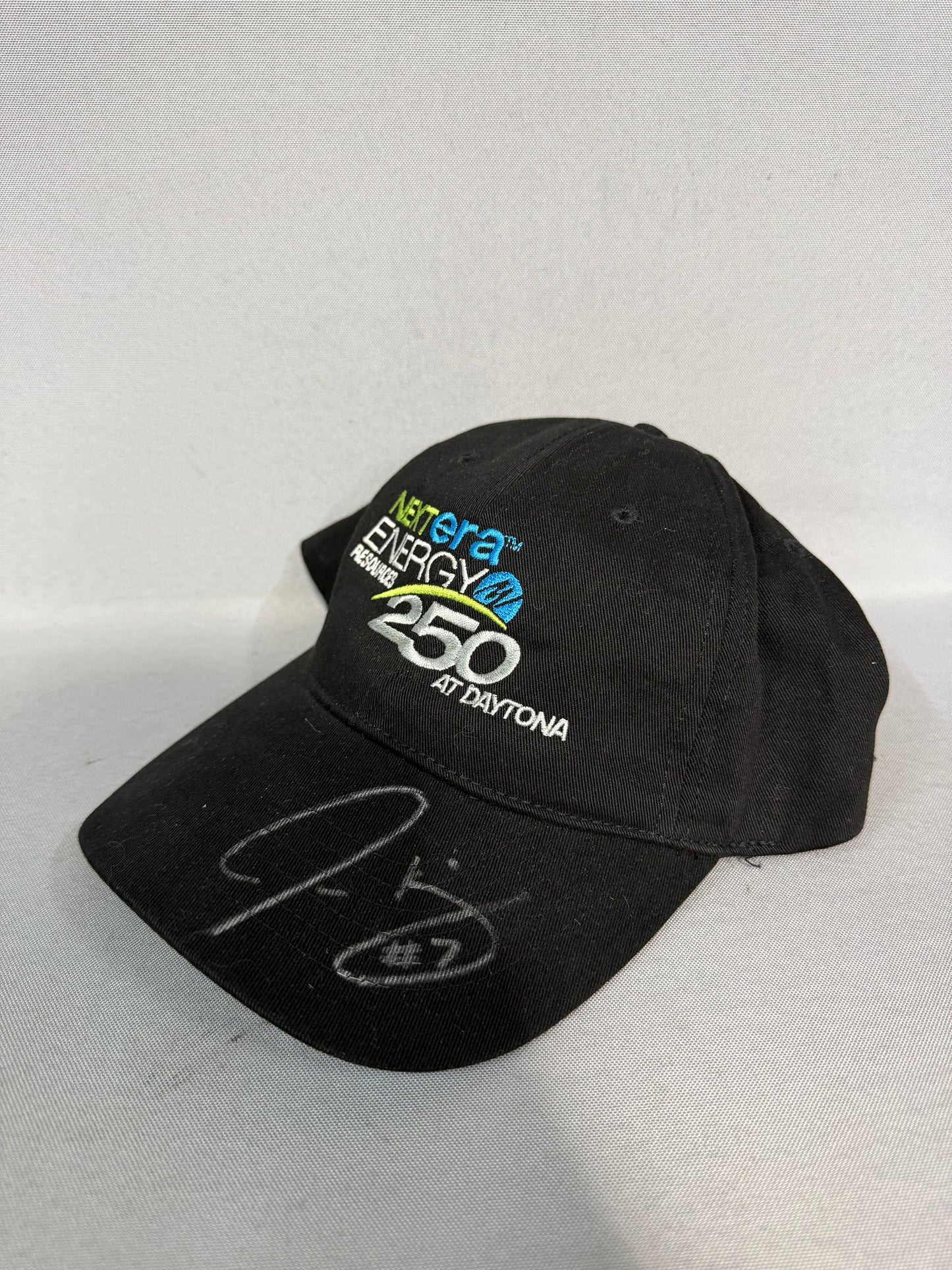 John King #7 2012 Daytona Nextera Energy 250 Nascar Autographed Victory Lane Hat
