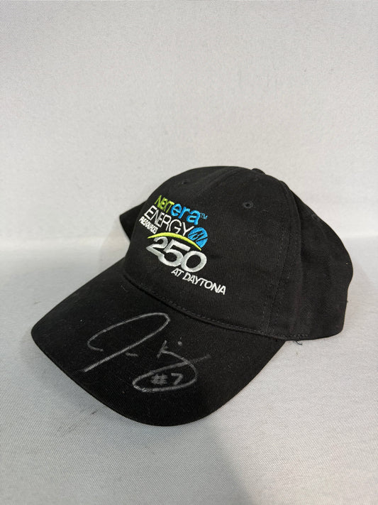 John King #7 2012 Daytona Nextera Energy 250 Nascar Autographed Victory Lane Hat