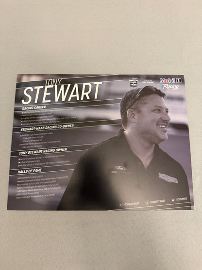 Tony Stewart Mobil 1 Racing Nascar Hero Card