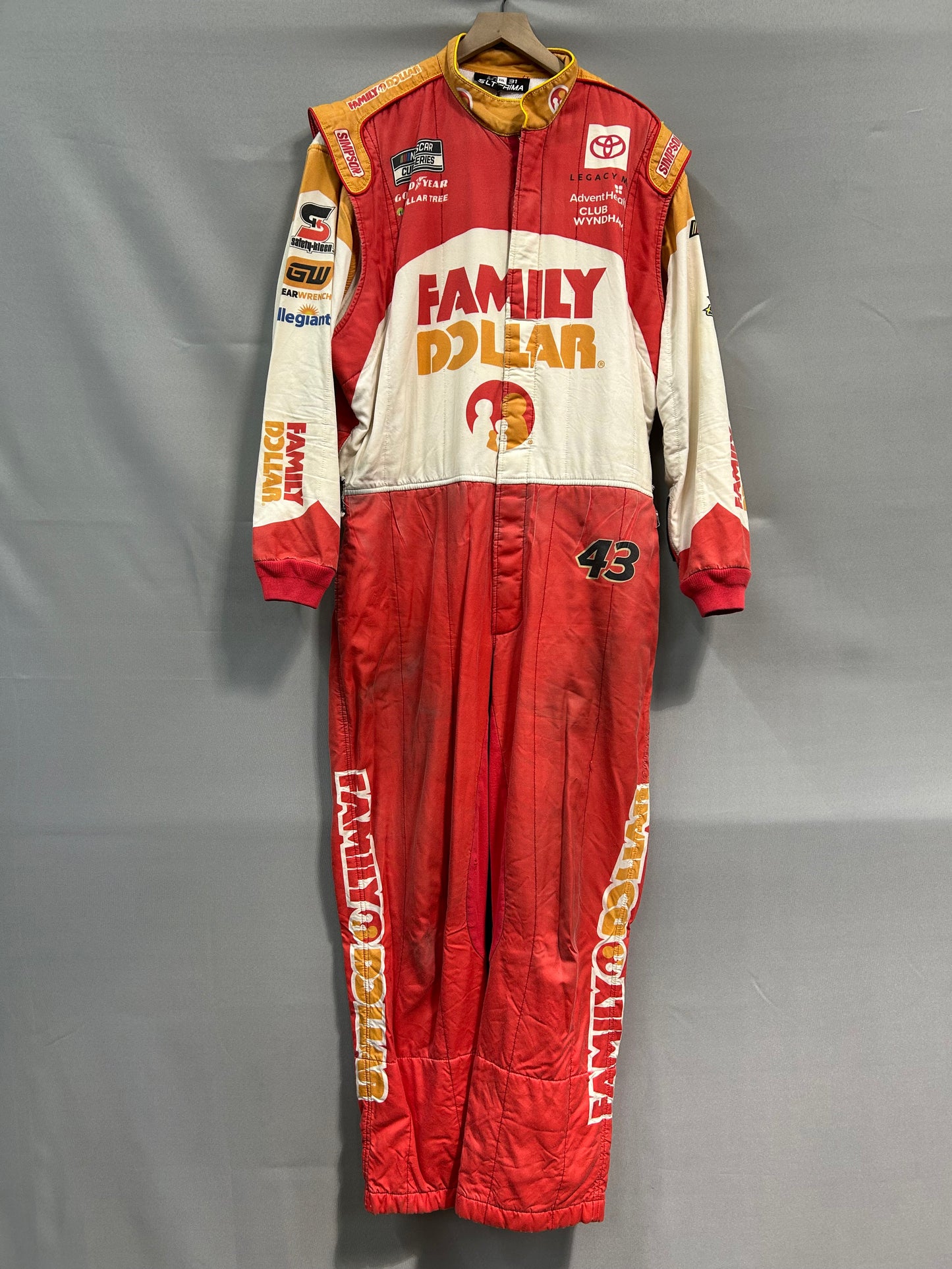 Erik Jones #43 2024 Family Dollar Nascar Crew Firesuit C-56 W-42 L-30