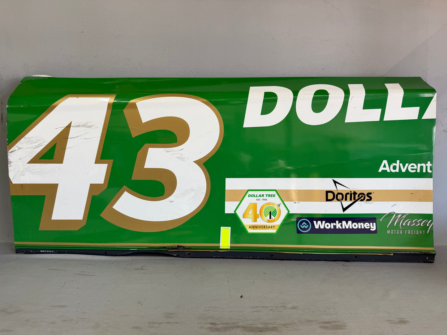 Erik Jones #43 2026 San Diego Dollar Tree Nascar Door Panel