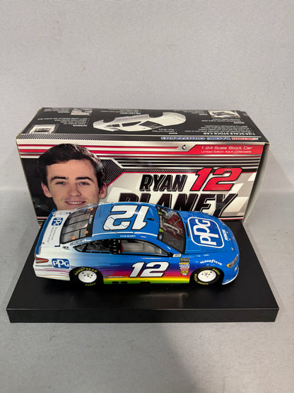 Ryan Blaney #12 2018 PPG Nascar Autographed Diecast
