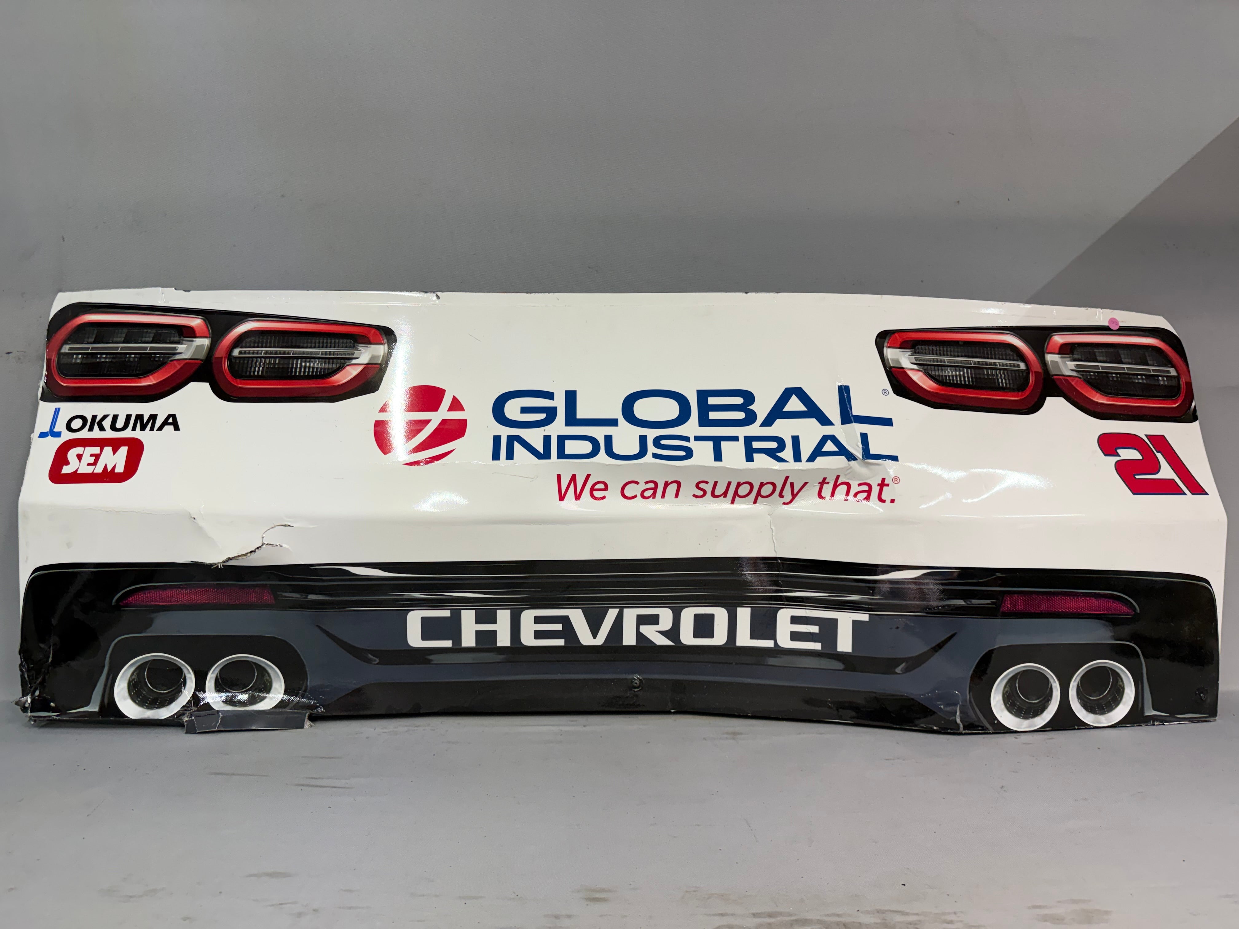 Austin Hill #21 2025 Las Vegas Global Industrial Nascar Rear Bumper ...