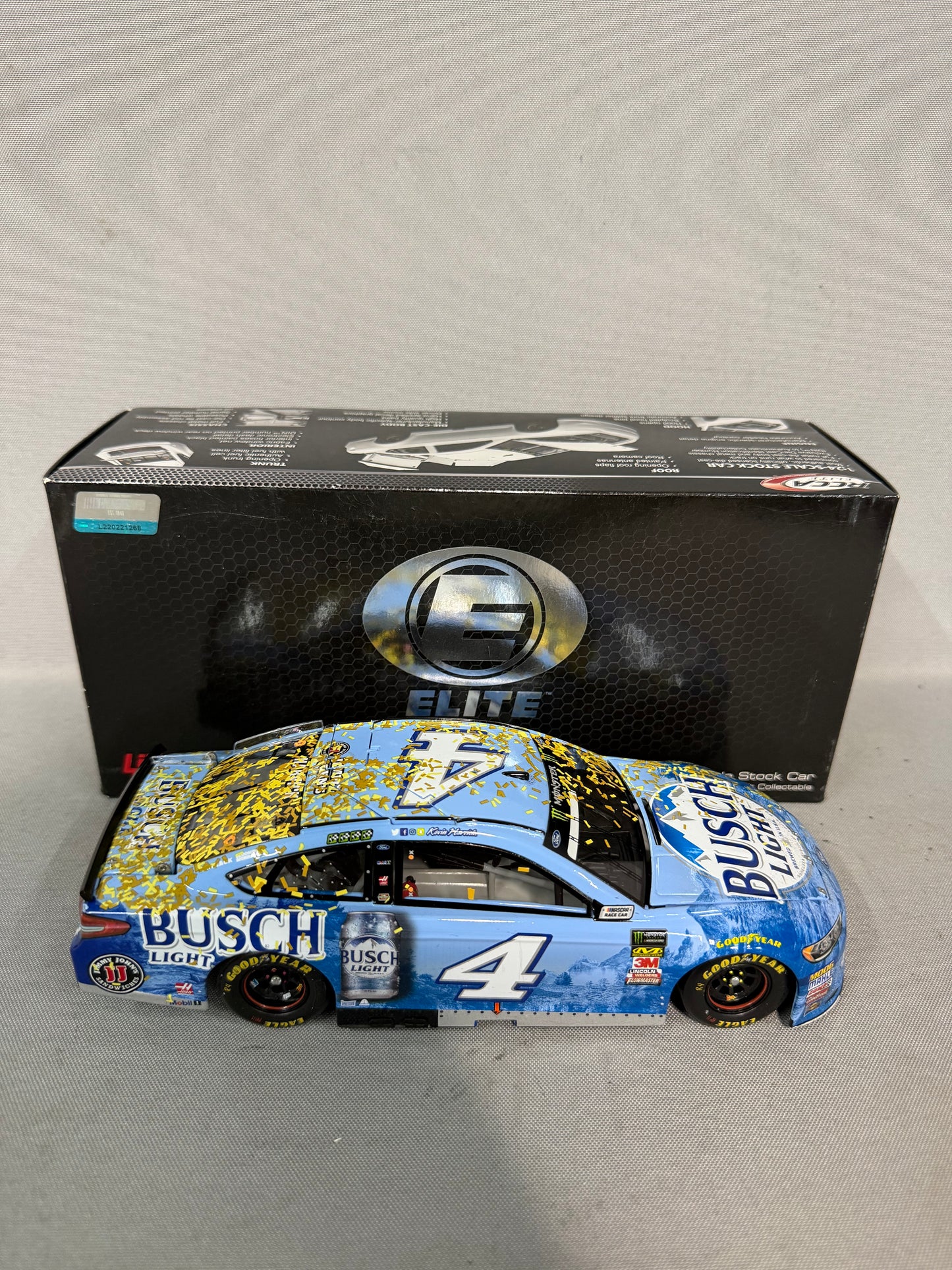 Kevin Harvick #4 2018 Kansas Win Busch Light Elite Nascar Diecast