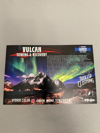 Kieth McGee 2021 Vulcan Towing Nascar Hero Card