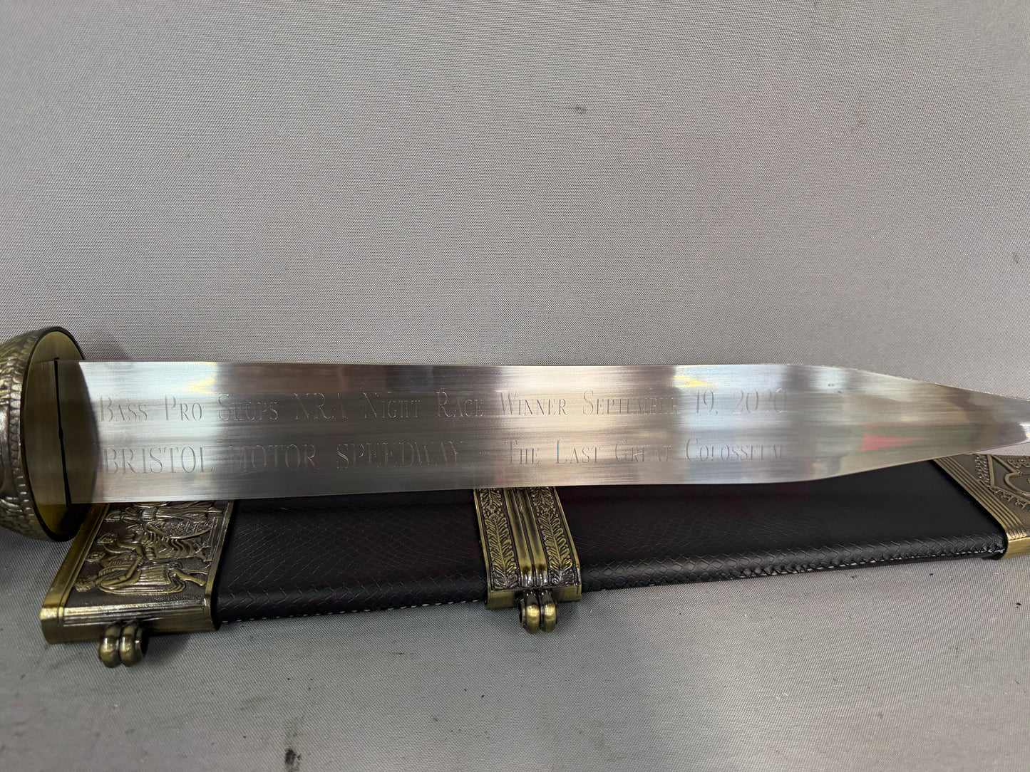 Kevin Harvick #4 2020 Bristol Night Race Nascar Team Issued Sword Trophy