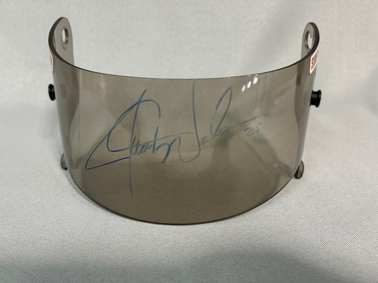 Jerry Nadeau #25 Nascar Autographed Simpson Helmet Visor