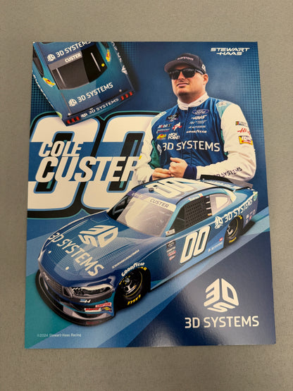 Cole Custer #00 2024 3D Systems Nascar Hero Card