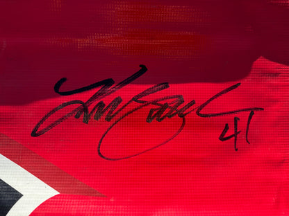 Kurt Busch #41 Haas Automation Nascar Autographed Pit Wall Banner