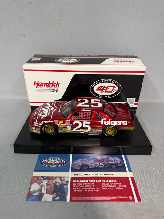 Ken Schrader #25 1989 Charlotte Win Folgers Liquid Color Nascar Diecast