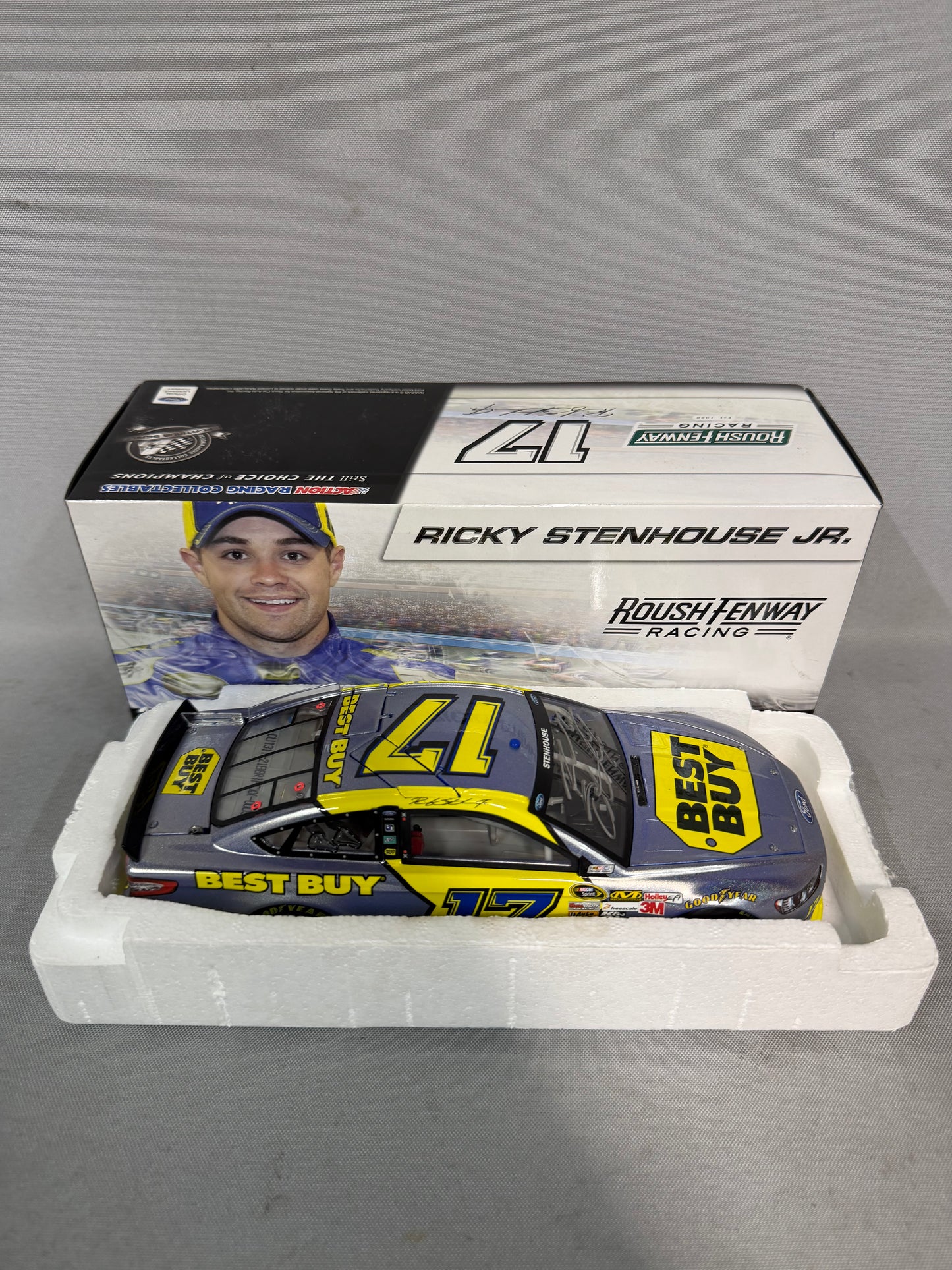 Ricky Stenhouse Jr #17 2013 Best Buy Flashcoat Color Nascar Autographed Diecast