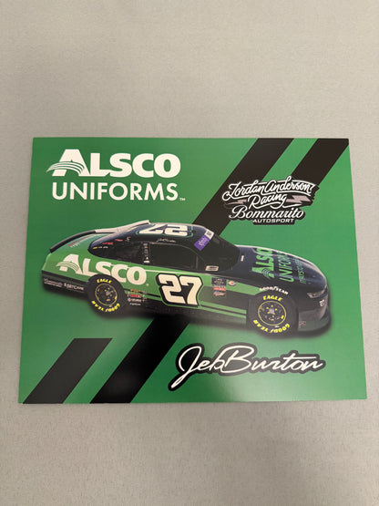 Jeb Burton 2023 #27 Alsco Uniforms Nascar Hero Card