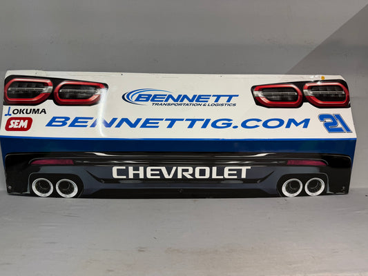 Austin Hill #21 2025 Bennett Transportation Nascar Rear Bumper
