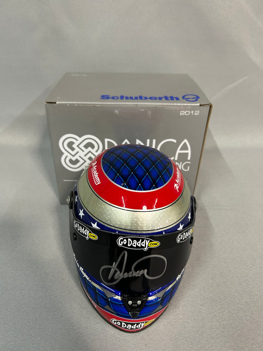 Danica Patrick 2012 Autographed Go Daddy Miniature Helmet
