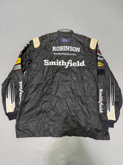 Aric Almirola #10 Smithfield Nascar 2 Piece Crew Firesuit C-50 W-38 L-30