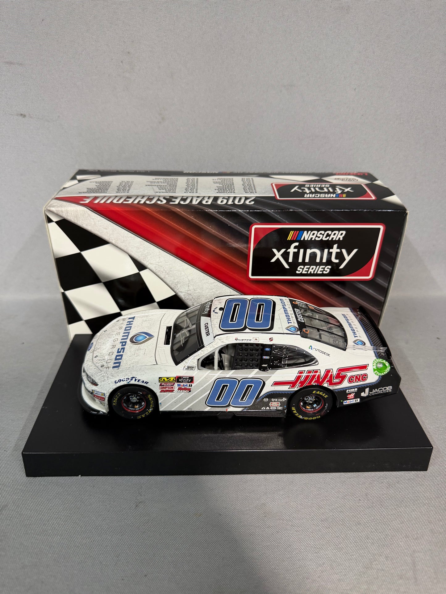 Cole Custer #00 2019 Auto Club Win Thompson Pipe Haas Nascar Autographed Diecast
